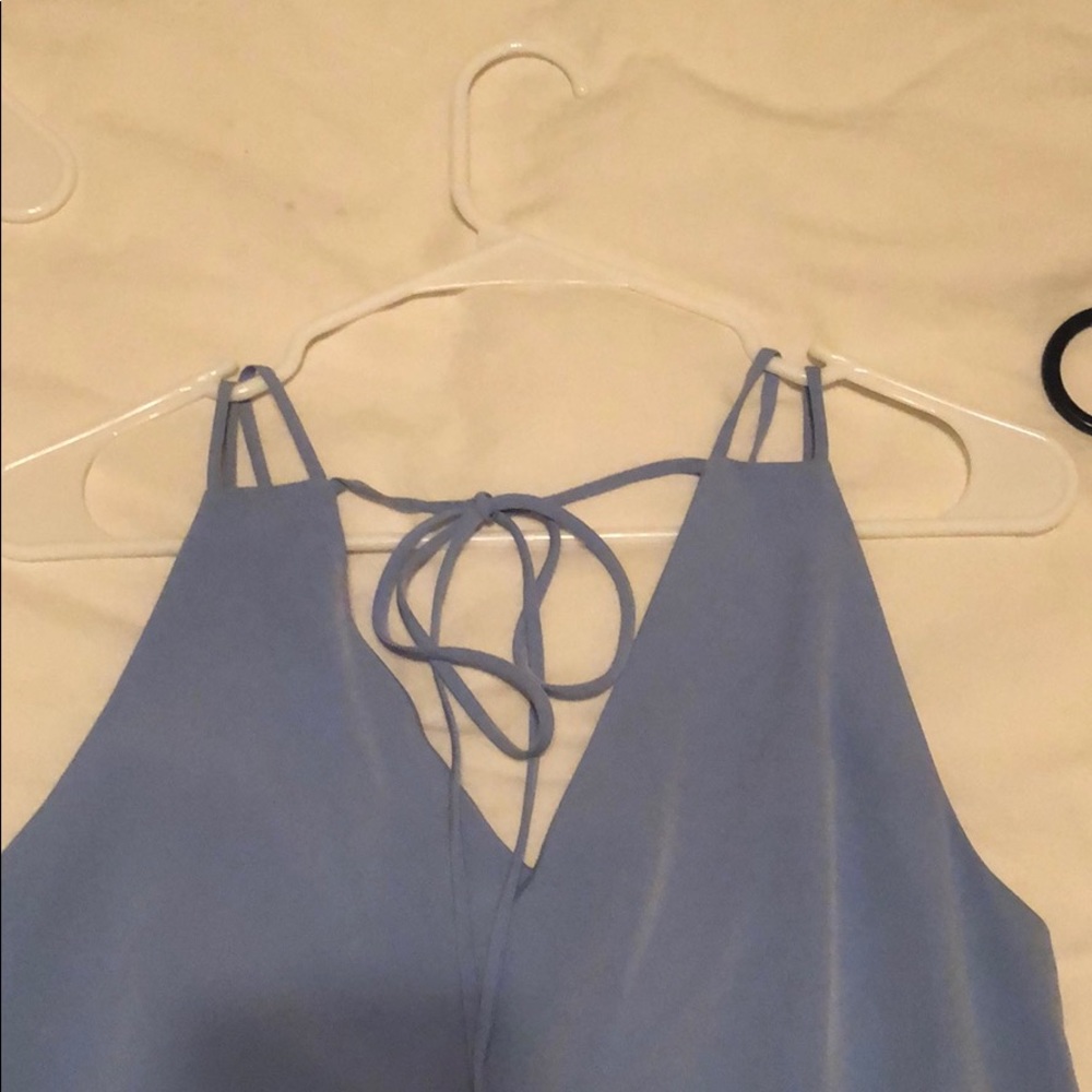 Light Blue Flowy Dress - Picture 4 of 4